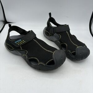 Crocs Sandals Mens Size 10 Swiftwater Fisherman Casual Mesh Comfort 15041